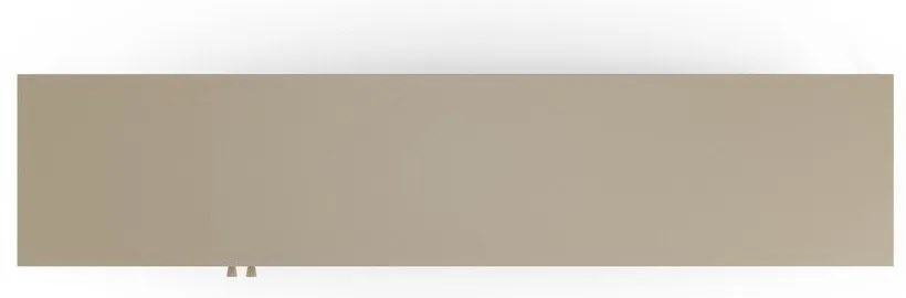 Krémovobiely kovový TV stolík 160x50x35 cm Fayna – Marckeric