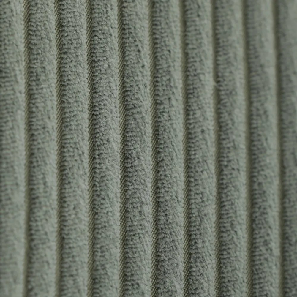 Relaxačné kreslo ušiak s taburetom ROYAL — kov, menčester, zelená