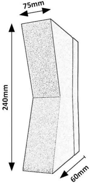 Rabalux 77066 - LED Vonkajšie nástenné svietidlo TEMSE LED/6W/230V IP65 antracit