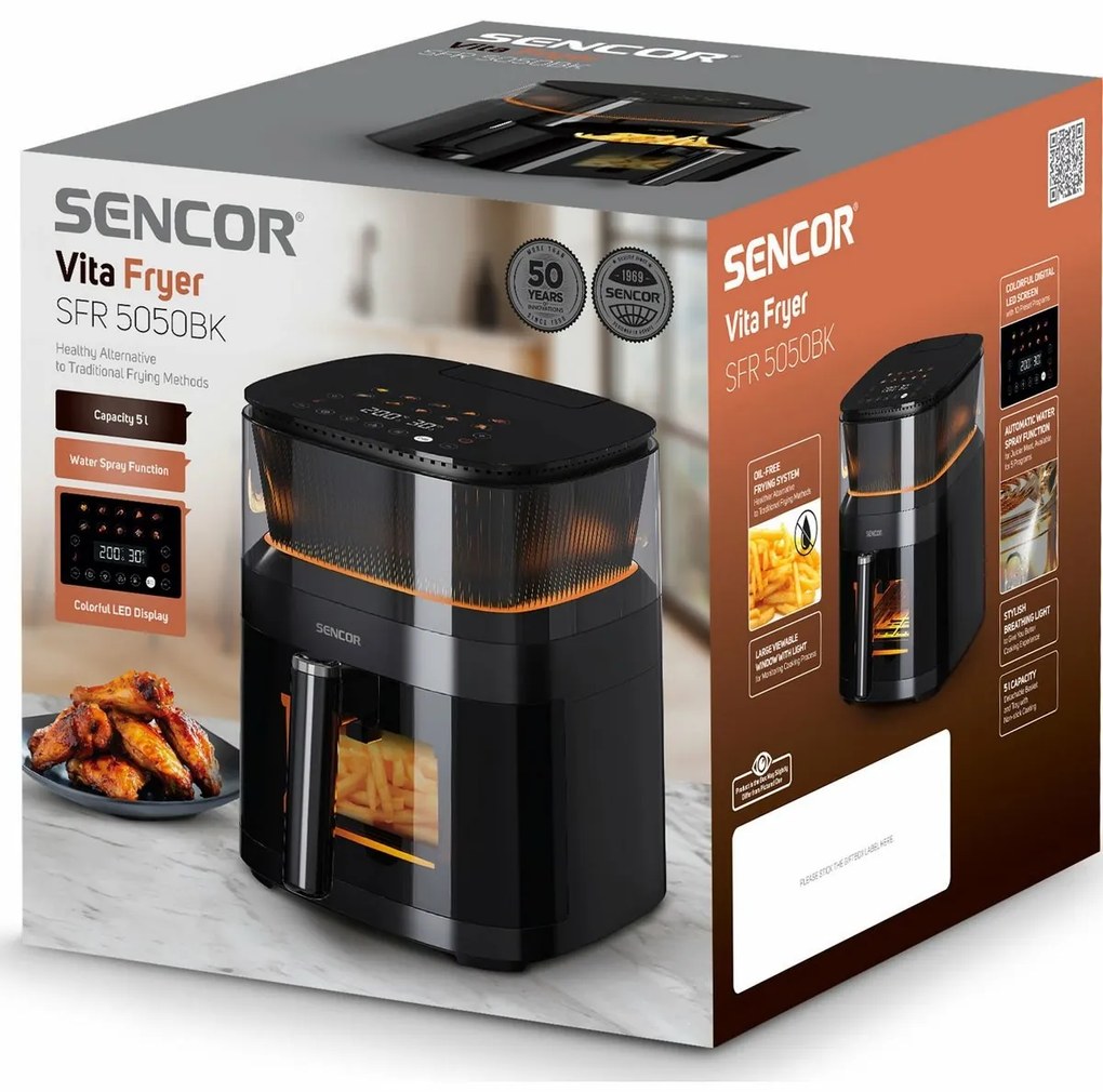 Sencor SFR 5050BK teplovzdušná fritéza