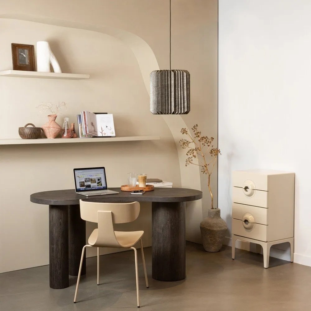 Stohovateľná jedálenská stolička v dekore jaseňa v prírodnej farbe Form – WOOOD