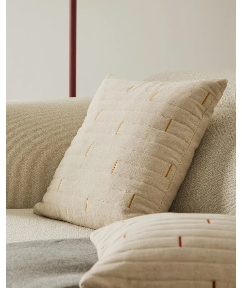 Obliečka na vankúš s prímesou ľanu 45x45 cm Blaina – Kave Home