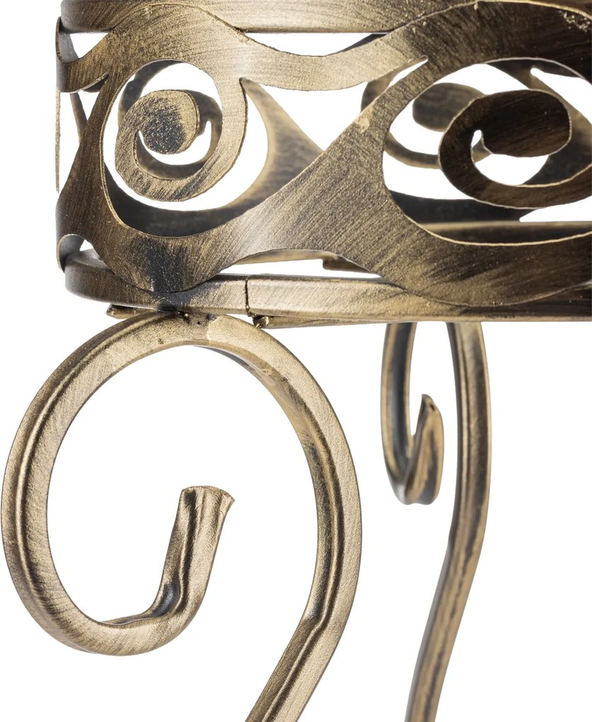 STOJAN NA KVETINÁČ FIORINA 63X33,5 CM ZLATÁ