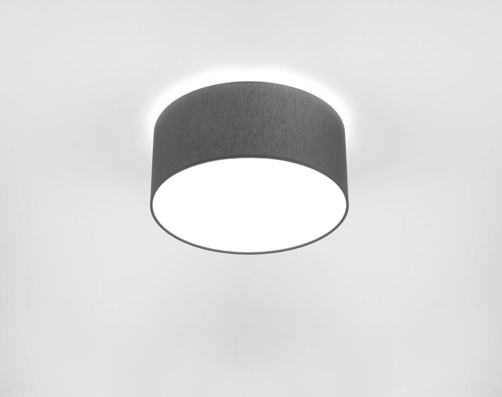 NOWODVORSKI LED prisadené osvetlenie CAMERON, sivé, E27, 2x25W, 35cm, guľaté
