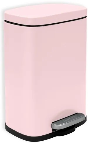 Spirella pedálový odpadkový kôš AKIRA matná ružová oceľ 5 L 10.20817