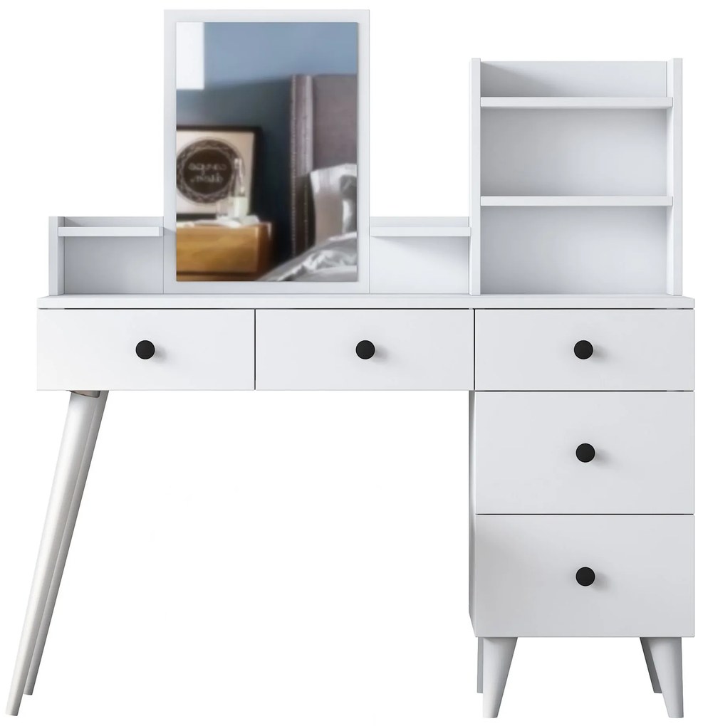 Toaletný stolík Margot 01 biely