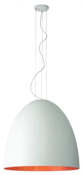 Závesné svietidlo Nowodvorski Egg White/Copper XL 10325