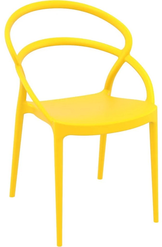 PIA záhradná stolička yellow