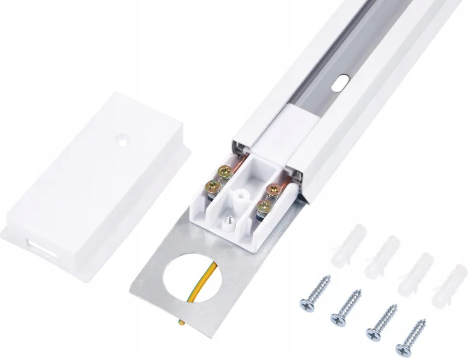 LED koľajnica 2m + 6x GU10 bodové žiarovky - sada