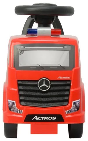 Odrážadlo Mercedes-Benz Actros hasičské auto červené