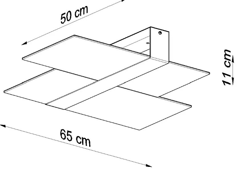 Stropné svietidlo Massimo, 1x mliečne sklenené tienidlo, ch