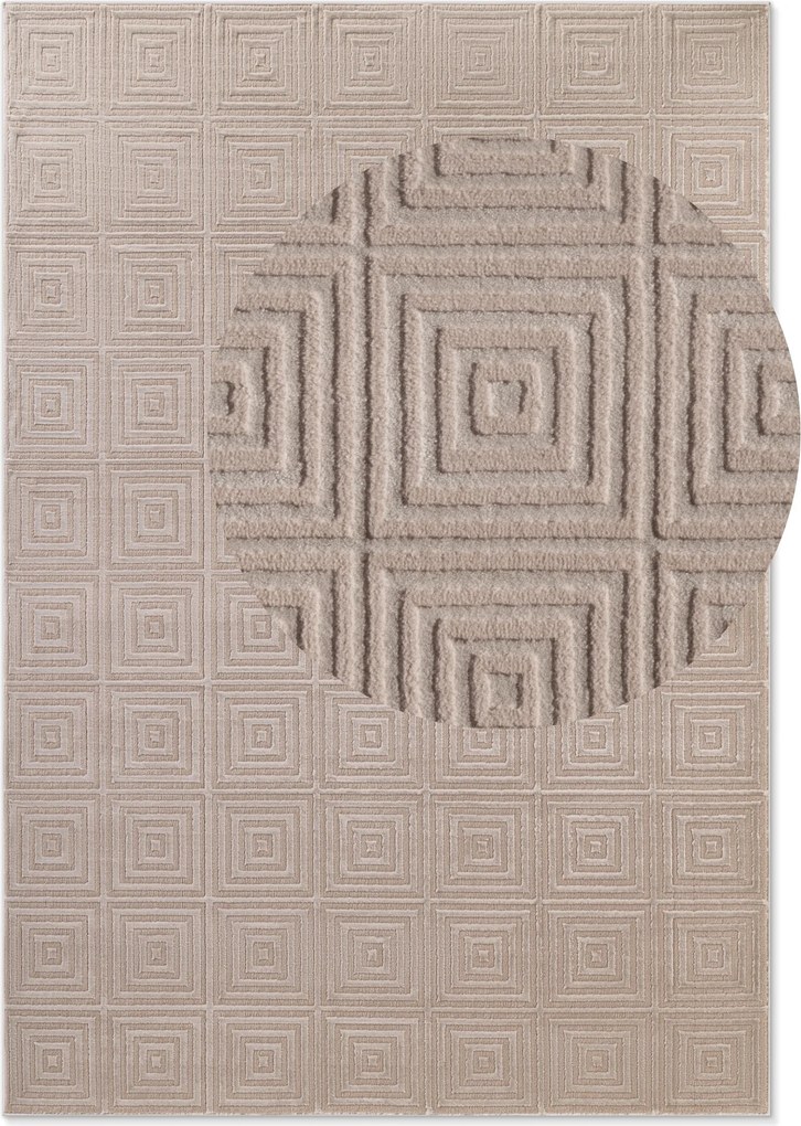Kusový koberec Perles 106183 Cream Beige z kolekcie Elle, 200x280, béžová, obývacia izba, ELLE Decoration