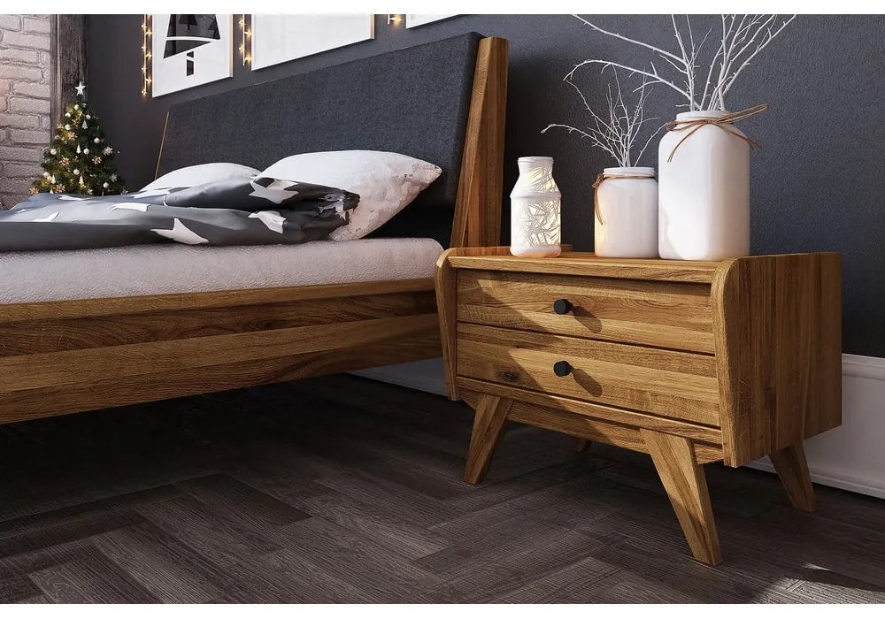 Nočný stolík z dubového dreva Retro 1 - The Beds