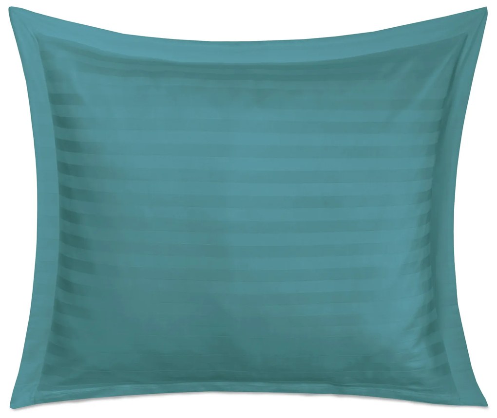 BAMBUSOVÁ OBLIEČKA NA VANKÚŠ STRIPE SEA 70X80 CM TYRKYSOVÁ
