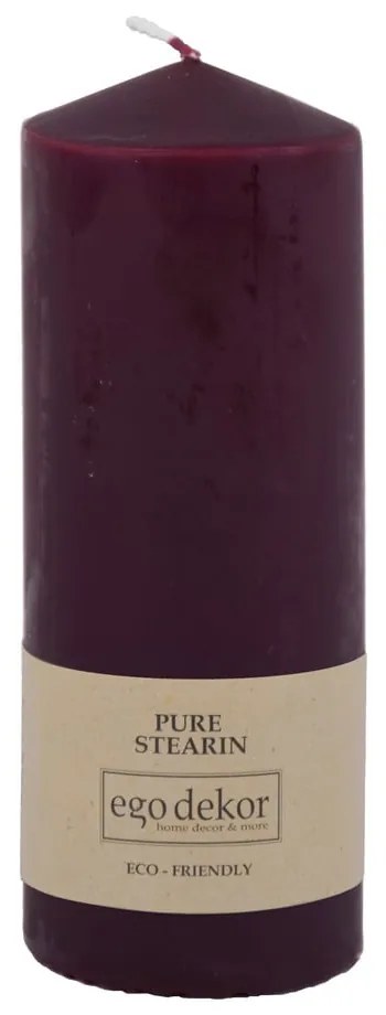 Vínovočervená sviečka Eco candles by Ego dekor Top, doba horenia 50 h