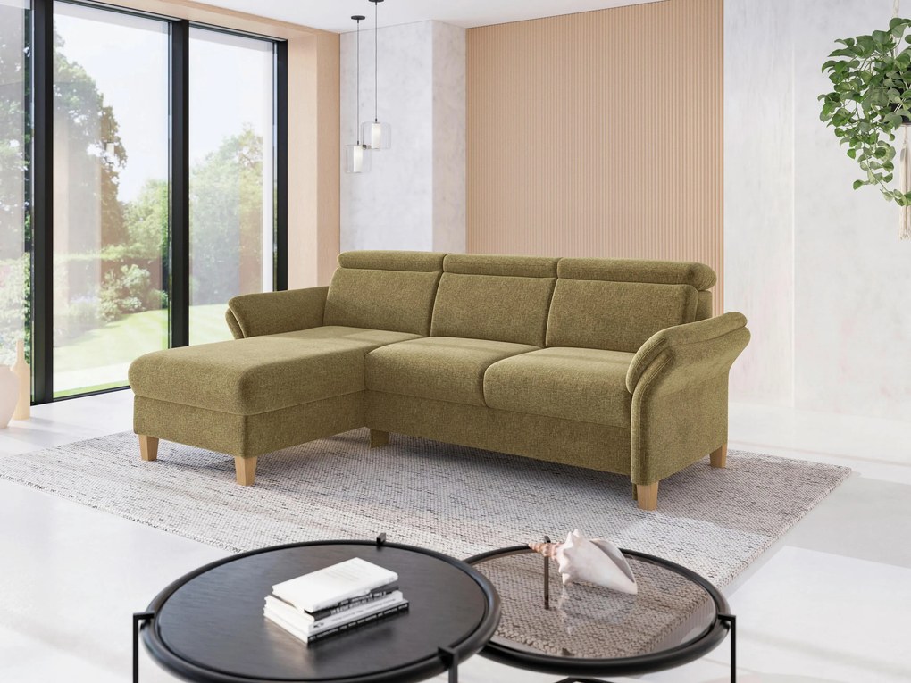 XXXLutz ROHOVÁ SEDAČKA, textil, olivovozelená Sit & More - Sedačky - 000144025792