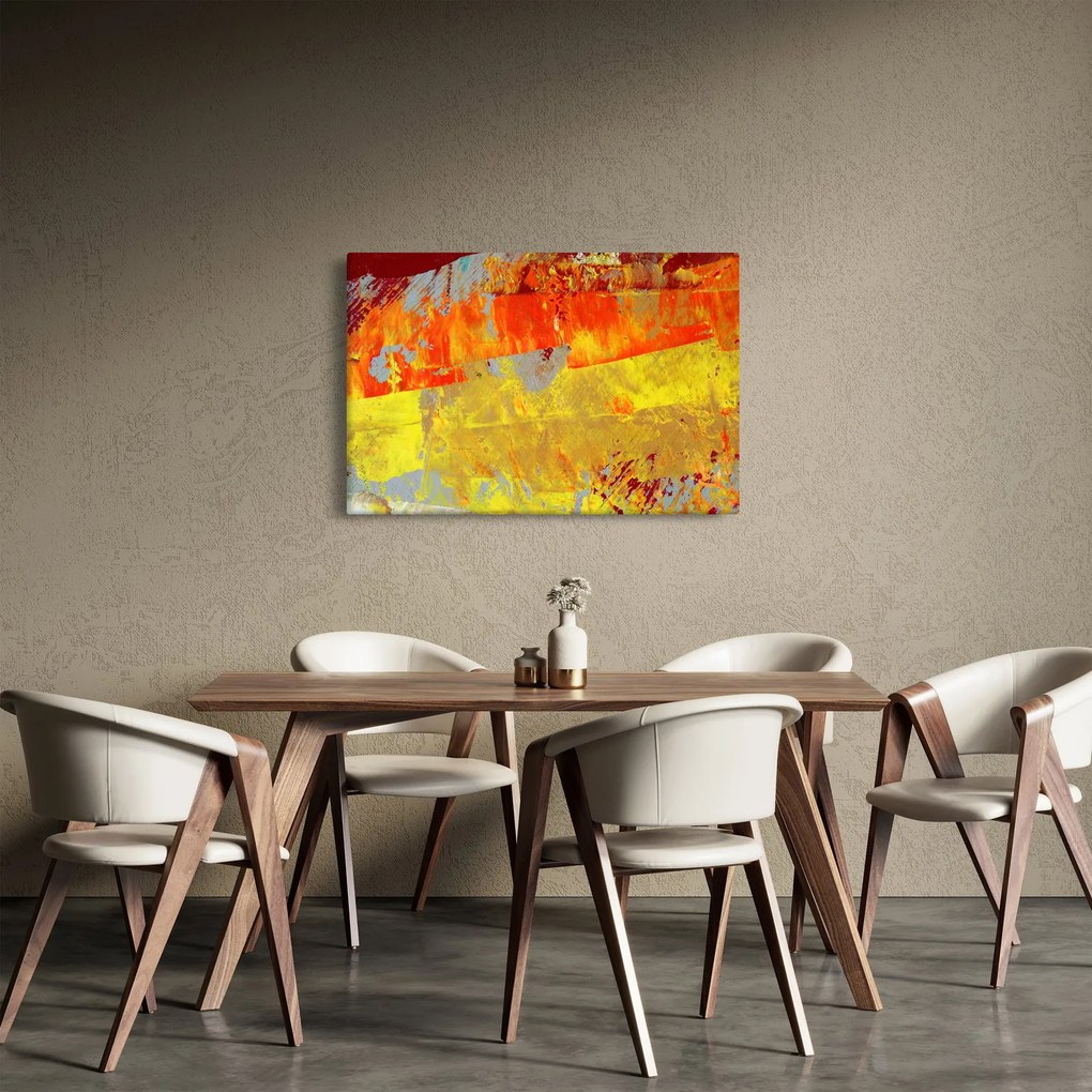 Obraz abstrakcie - maľba (90x60 cm)