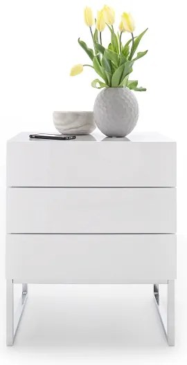 Nočný stolík ROCKY XL biely
