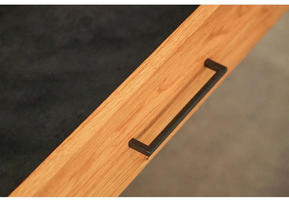 TV stolík z dubového dreva v prírodnej farbe 90x50 cm Abies - The Beds