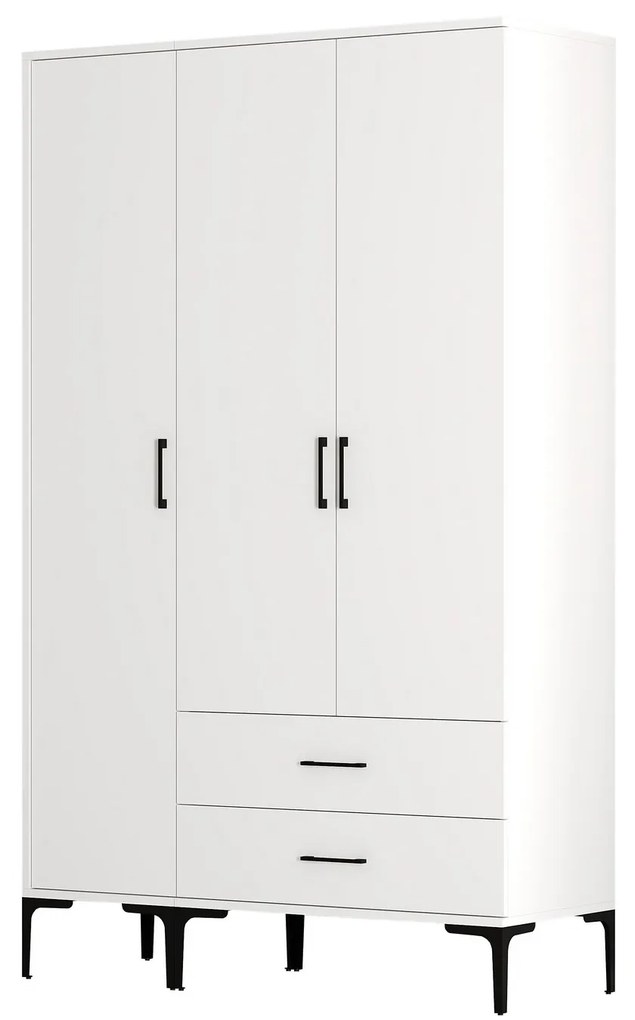 Šatníková skriňa Kiara ST (biela). Akcia -12%. Vlastná spoľahlivá doprava až k Vám domov. 1088348