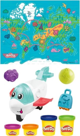 Kreatívny set Hasbro F88045L0 Play-Doh Lietadlo objaviteľa