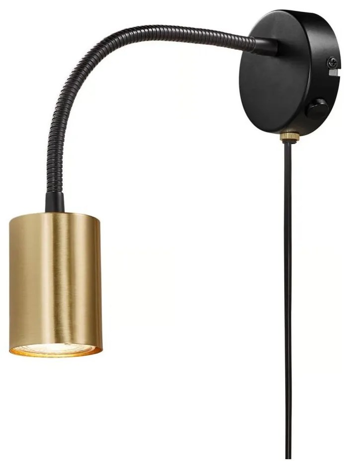 Nordlux - Nástenné svietidlo EXPLORE 1xGU10/7W/230V mosadz