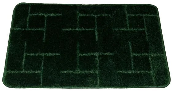 Sada kúpeľňových koberčekov TERAMO tmavozelená