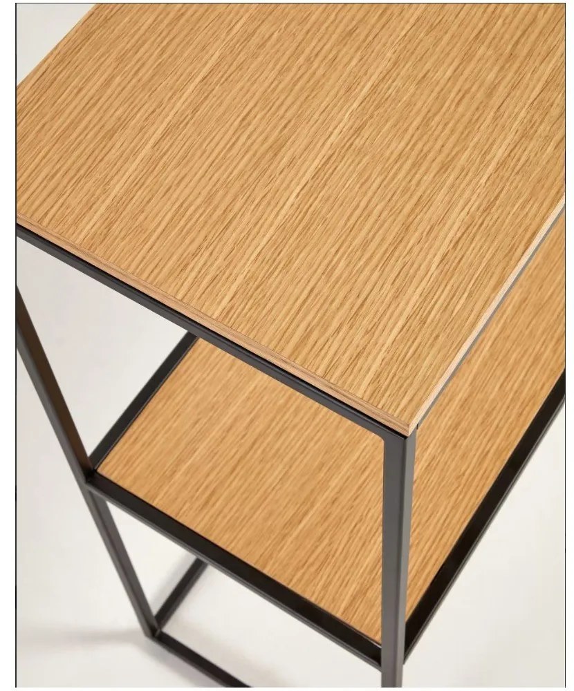 Konzolový stolík v dekore duba 120x30 cm Yona - Kave Home