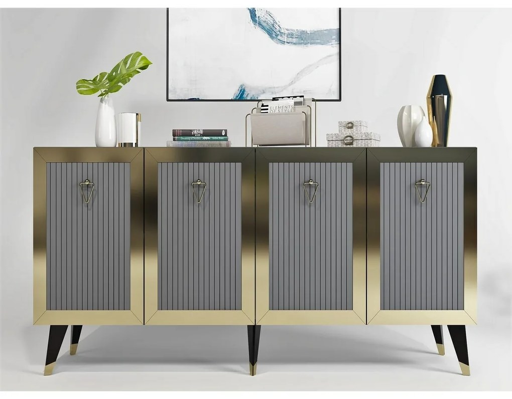 Skrinka Bare Anthracite and Gold