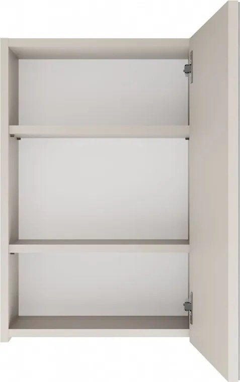 Závesná kúpeľňová skrinka so zrkadlom POLA 1DL kašmírová