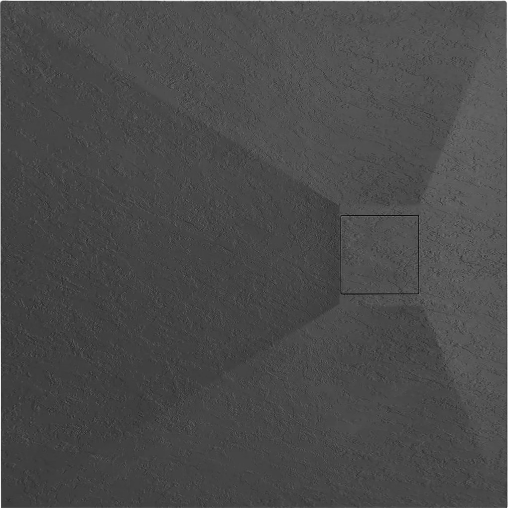 Rea Magnum, sprchová vanička 90x90x2,5 cm, čierna, REA-K3910