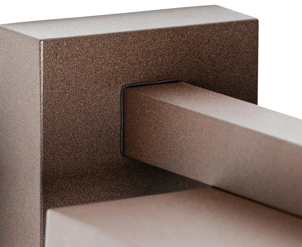 Inteligentné vonkajšie nástenné svietidlo hrdzavo hnedé IP44 vrátane WiFi ST64 - Charlois