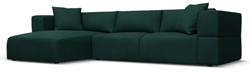 Zelená rohová pohovka, ľavý roh Esther - Milo Casa