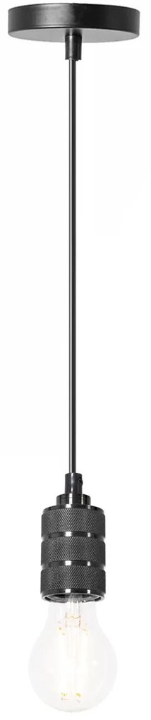 Toolight Toolight, závesná stropná lampa 1xE27 APP342-1CP, čierna, OSW-08409
