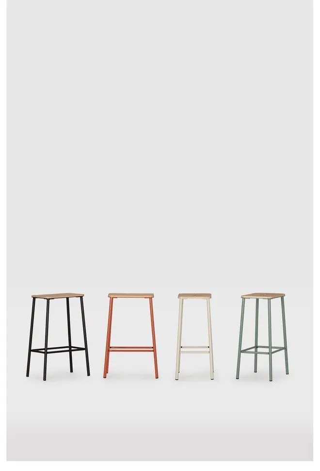 Krémovobiele barové stoličky v súprave 2 ks (výška sedadla 65 cm) Abba – Marckeric