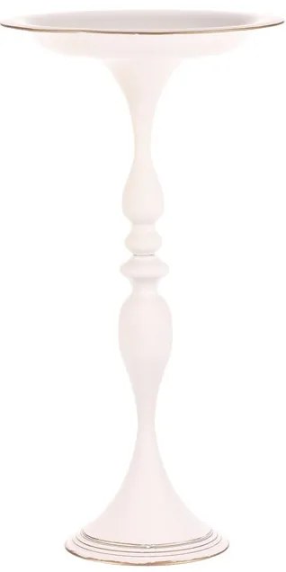 BONTEC Misa kovová - na stojane, 71 cm, aranžovacia, farba biela Farba: Biela