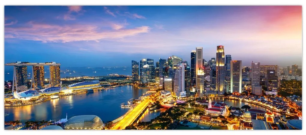 Obraz - Singapur, Ázia (120x50 cm)