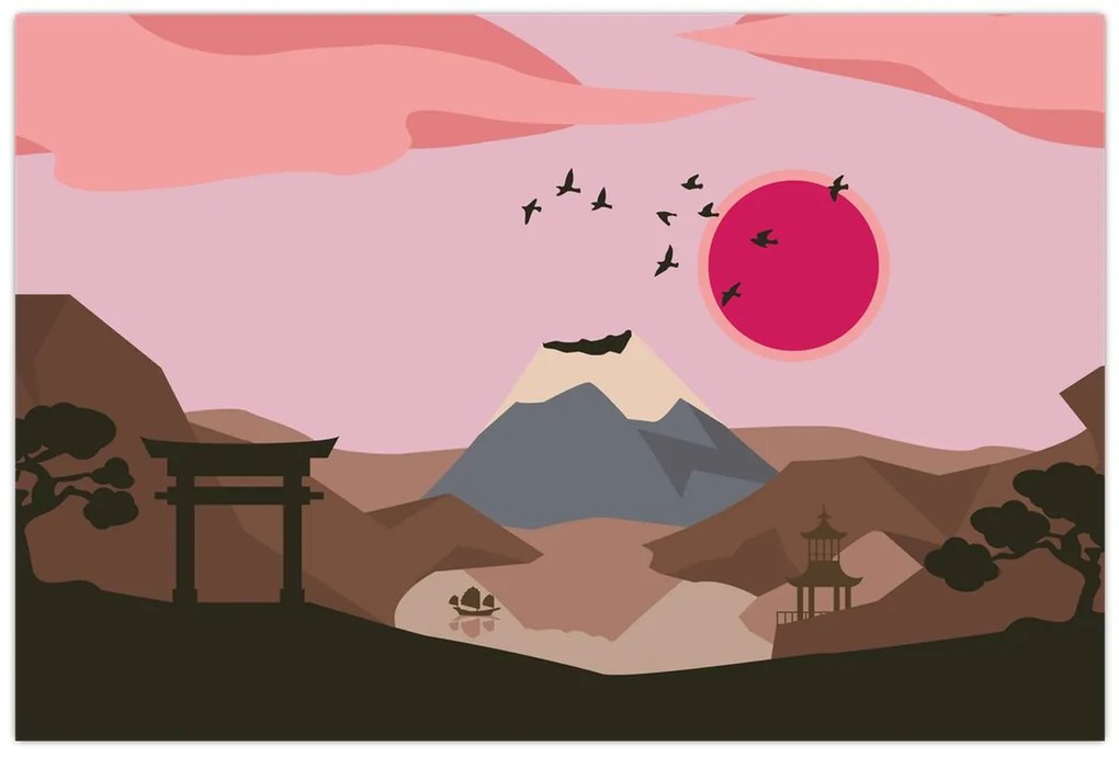 Obraz - Japonsko N⁰2 (90x60 cm)