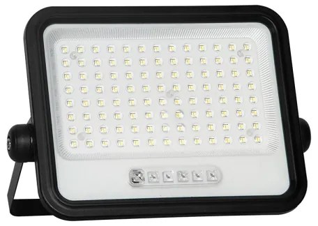 Solárny stmievateľný LED reflektor LED/200W/3,2V IP65 10000 mAh čierny + diaľkové ovládanie