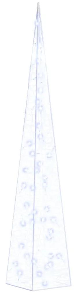 vidaXL Akrylový dekoratívny svetelný LED kužeľ, modrý 90 cm