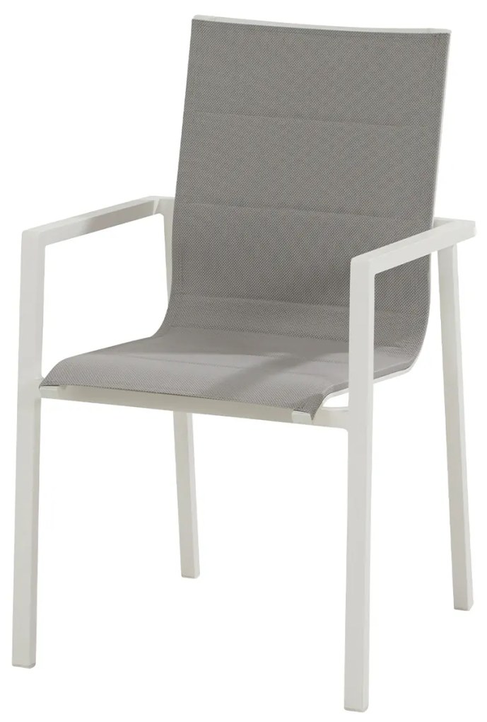 Bari jedálenská stolička biela