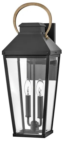 Hinkley HK-DAWSON-L - Vonkajšie nástenné svietidlo DAWSON L 2xE14/40W/230V IP44