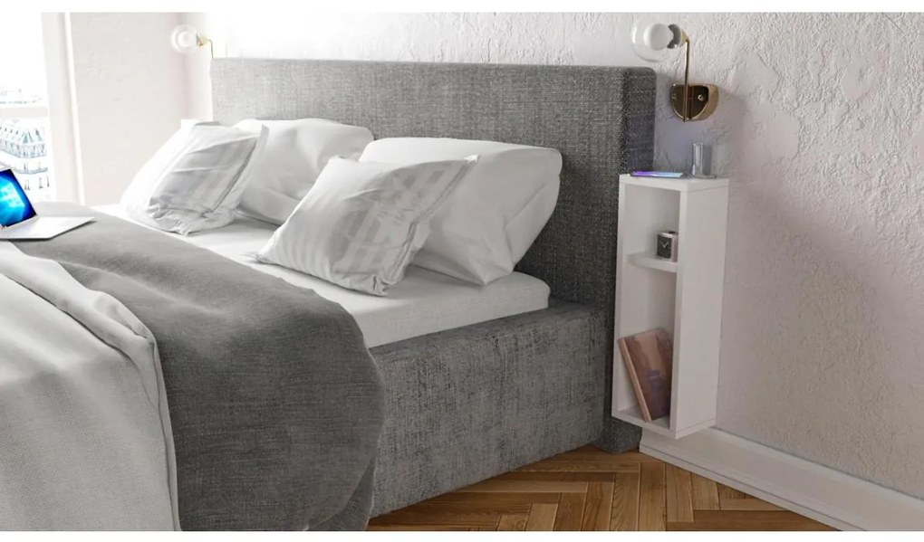 Nočný stolík TURRA 65x20 cm biela