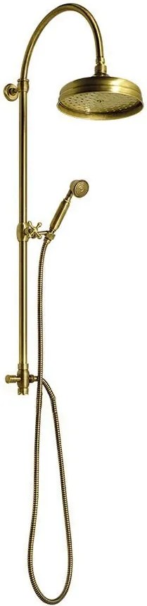 Reitano Rubinetteria Reitano Rubinetteria, ANTEA sprchový stĺp k napojeniu na batériu, hlavová a ručná sprcha, bronz, SET036