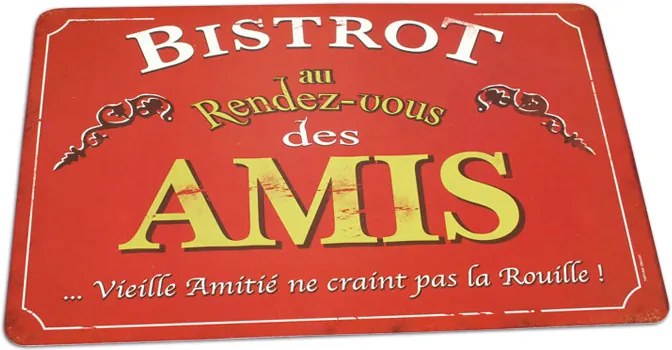 Prestieranie "Bistrot des Amis" 43.5x28.5 cm, pvc