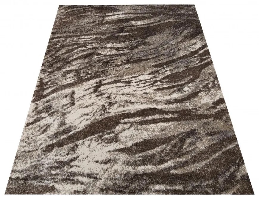 Praktický koberec do obývačky s jemným vlnitým vzorom v neutrálnych farbách Šírka: 80 cm | Dĺžka: 150 cm