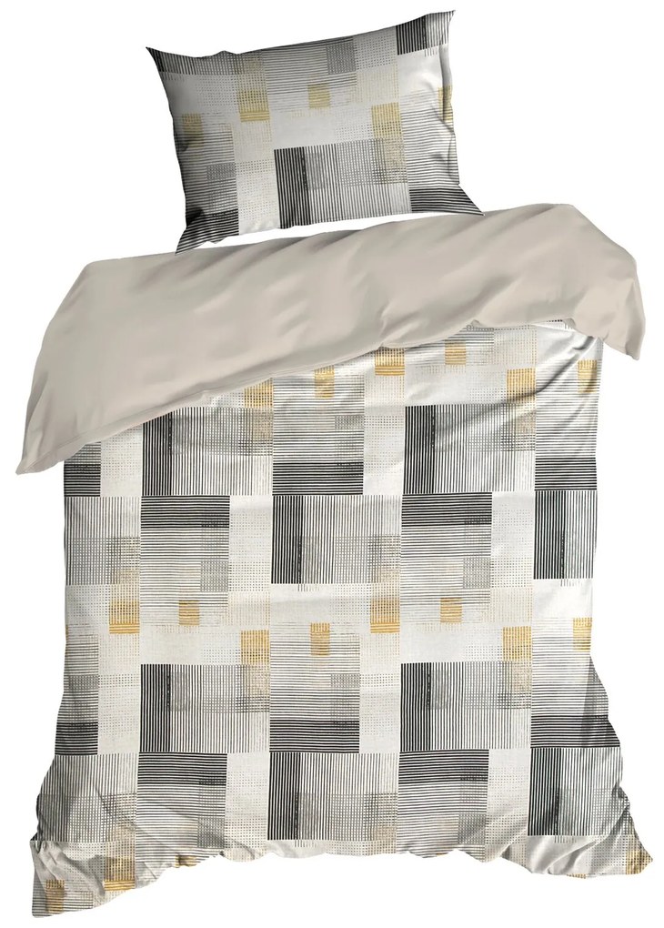 BAVLNENÉ OBLIEČKY LEA06 200X220 CM, 2KS 70X80 CM VZOROVANÉ