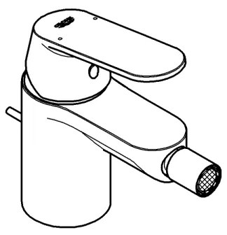 GROHE 32839000 - Bidetová batéria EUROSMART COSMOPOLITAN veľkosť S lesklý chróm