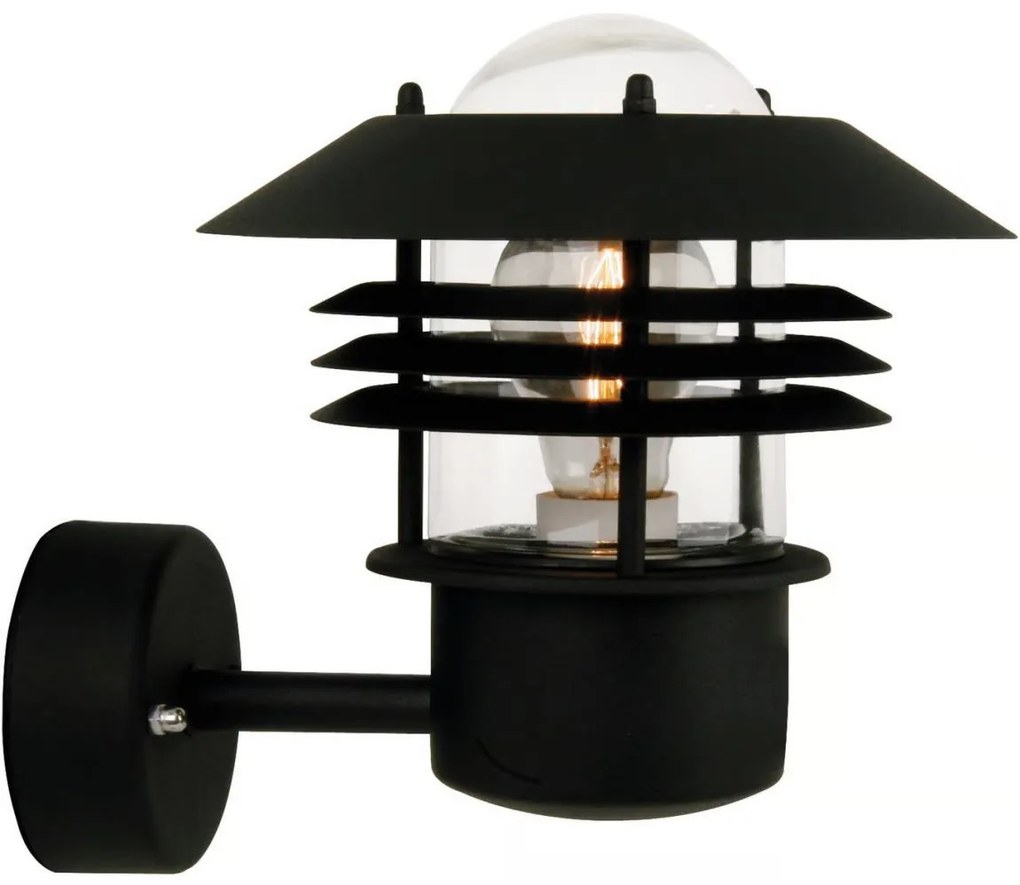 Nordlux - Vonkajšie nástenné svietidlo VEJERS 1xE27/60W/230V IP54 čierna