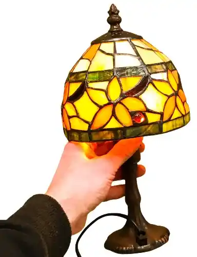 Vitrážová lampa tiffany stolová Ø15 | BIANO